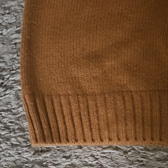 St. John's Bay Tan Sweater with Multicolor 'HELLO' Design - Picture 5 of 6